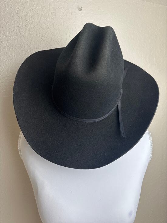 MHT Other - MHT Western Black Felt Cowboy Hat Master Hatters of Texas Wide Brim USA